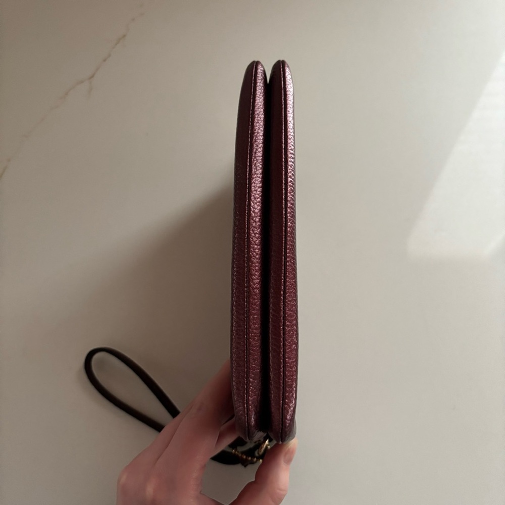 Coach Wristlet Wallet in Deep Burgundy - Picture 4 of 8